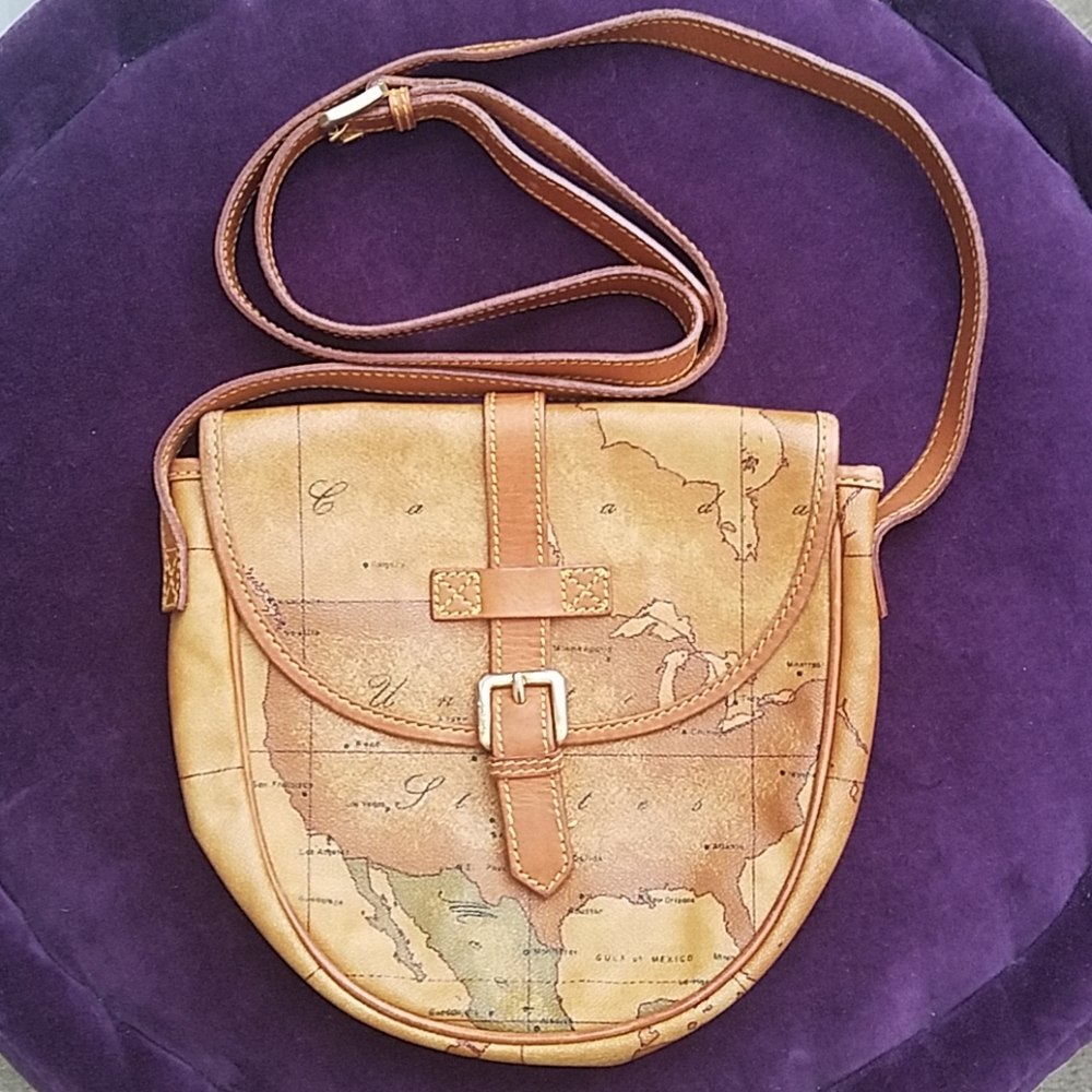 [Alviero Martini] Vintage Crossbody Map Bag